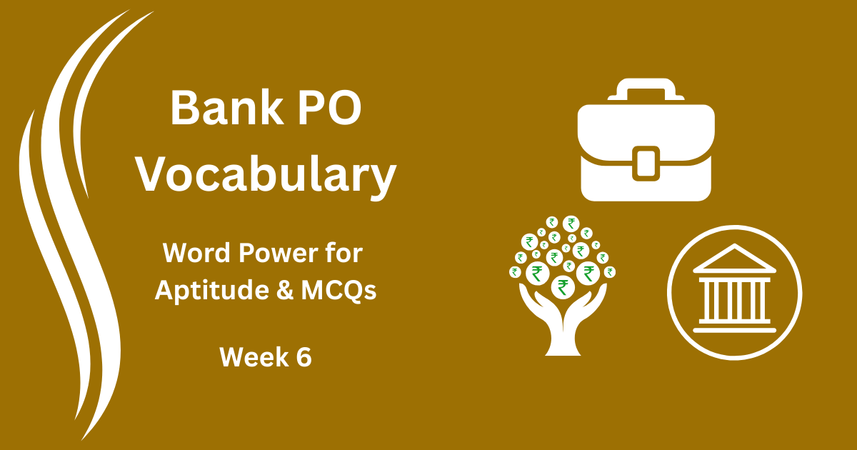 Bank PO Flashcards for Vocabulary Set 6 – Easy Revision