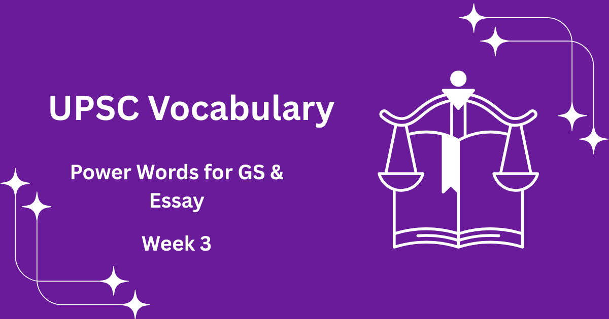 UPSC Mains Vocabulary Flashcards for Daily Practice